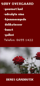 G�rdbutikken S�by Overgaard - gourmet k�d - udvalgte vine - hjemmer�gede delikatesser - kunst - galleri 