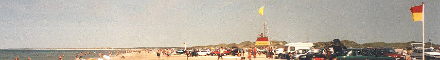 R�dhus Strand i panorama